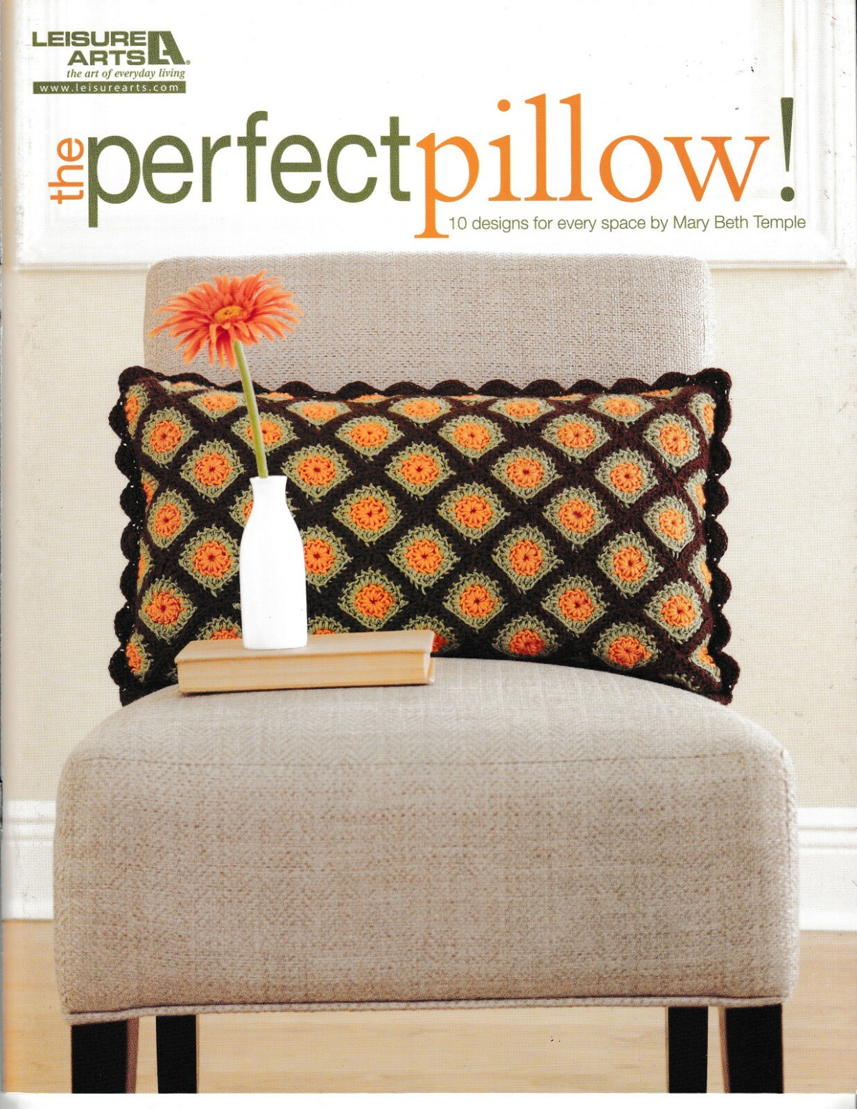 The Perfect Pillow! Crochet Designs | Leisure Arts 5243 NEW