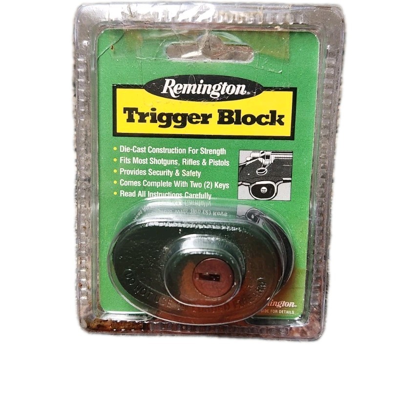 Remington Trigger Block Gun Safety Lock With 2 Keys Rifle Shotgun Handgun 18491