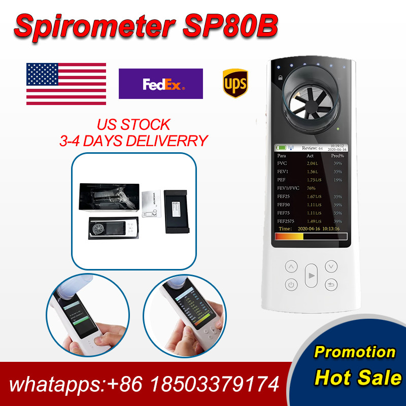 SP80B Bluetooth Handheld Spirometer with APP, Shipped From US Warehouse