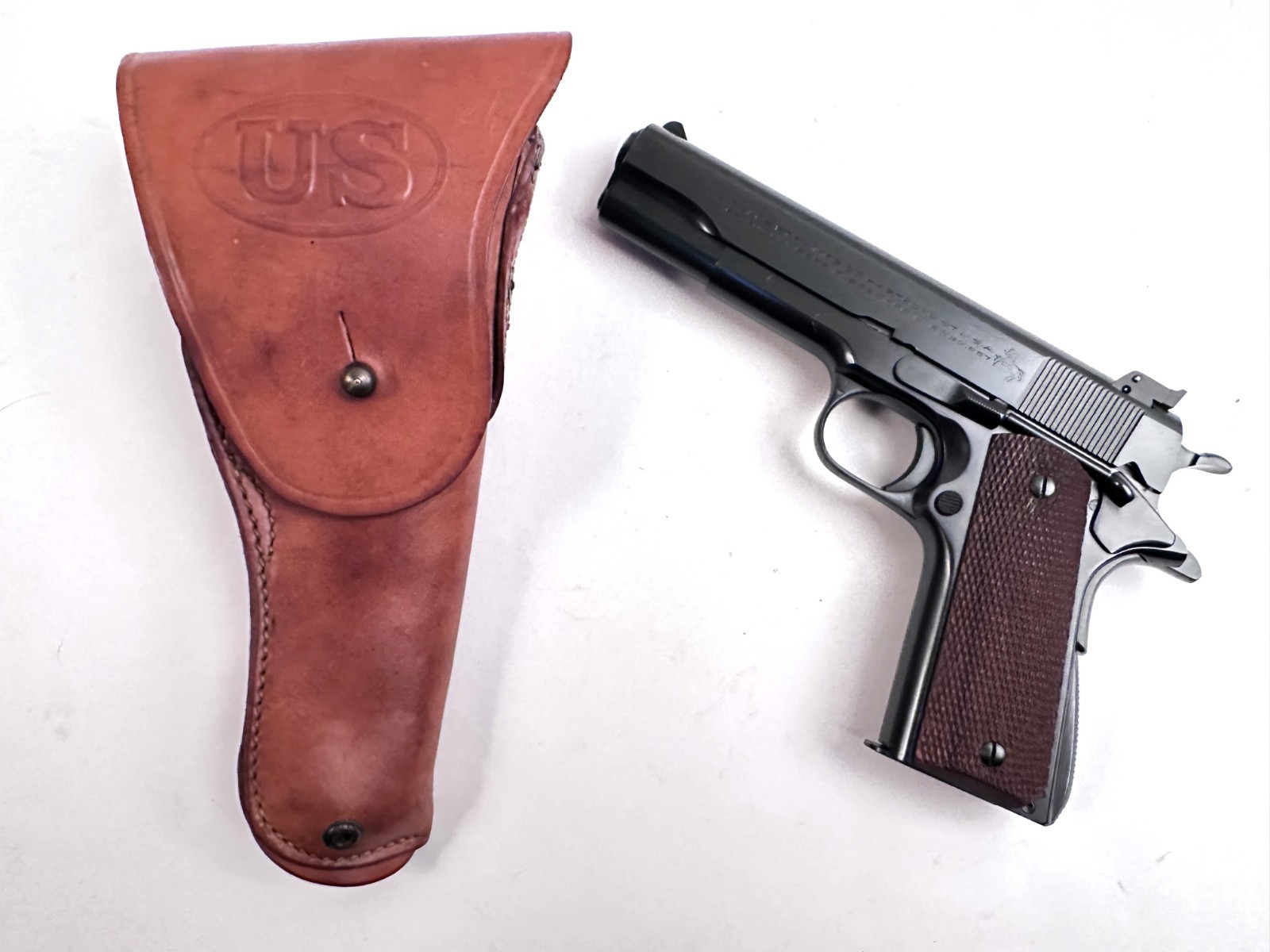 Colt. 1911A1 U.S. Military Issue Holster "SEARS 1942" Marked Very Fine Original