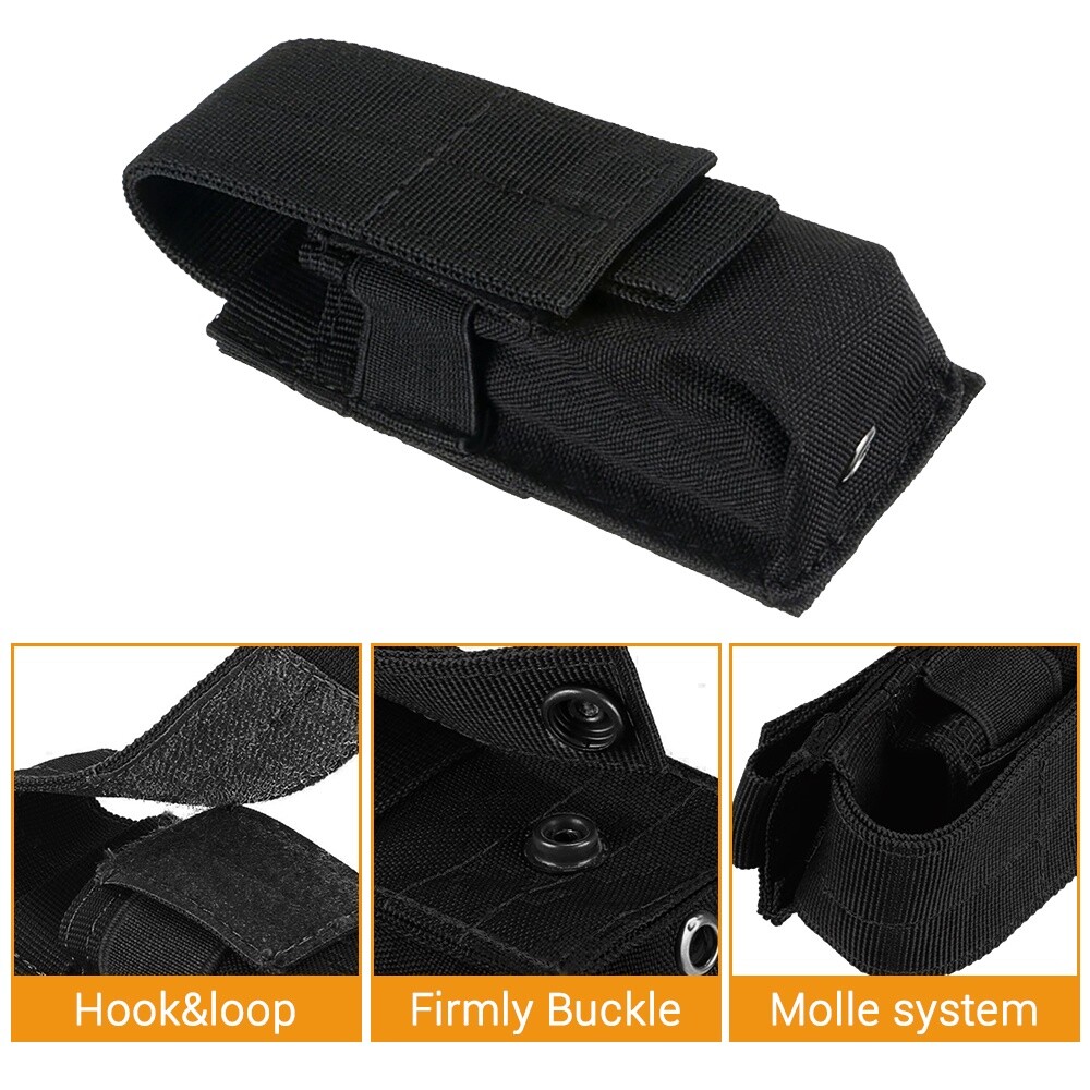1000D Molle Flashlight Pouch Tactical Vest Accessory EDC Gear Bag