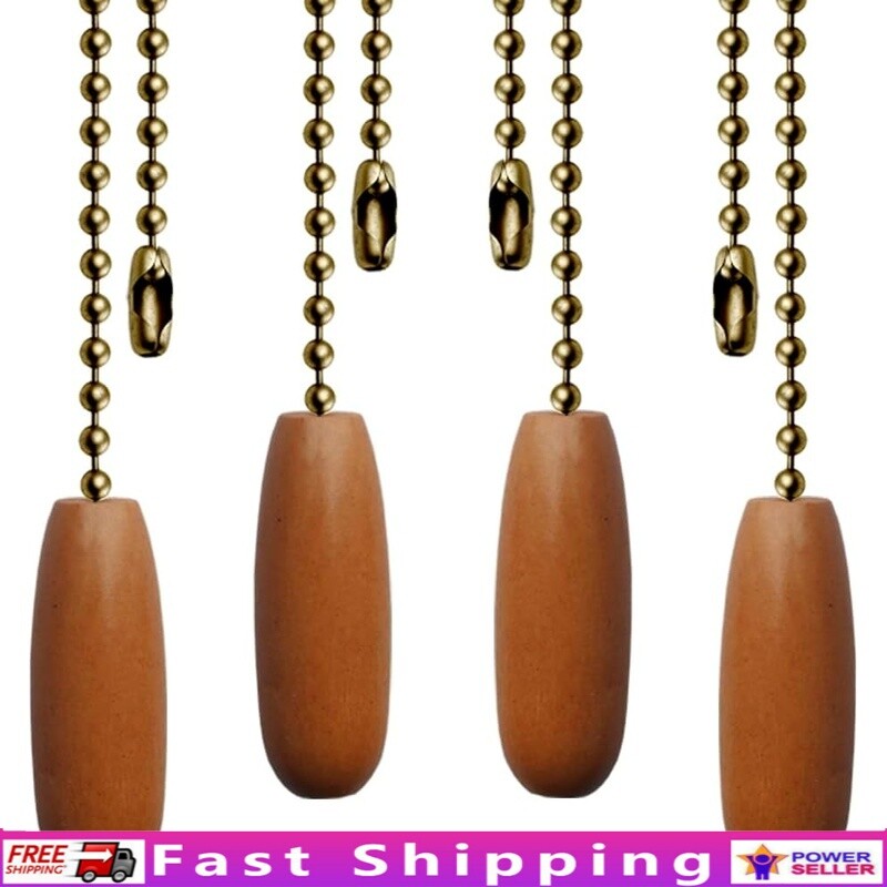 4 Pack Ceiling Fan Pull Chains Beaded Ball Decorative Pendant Extension Light US