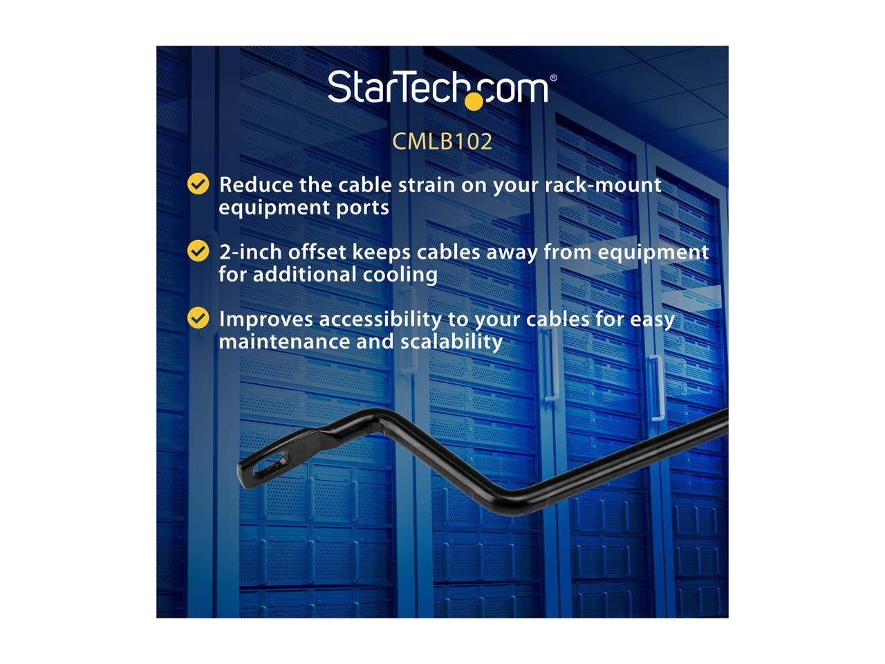 StarTech CMLB102 StarTech.com Cable Lacing Bar - 10 Pack - 75 degrees - 2 in off