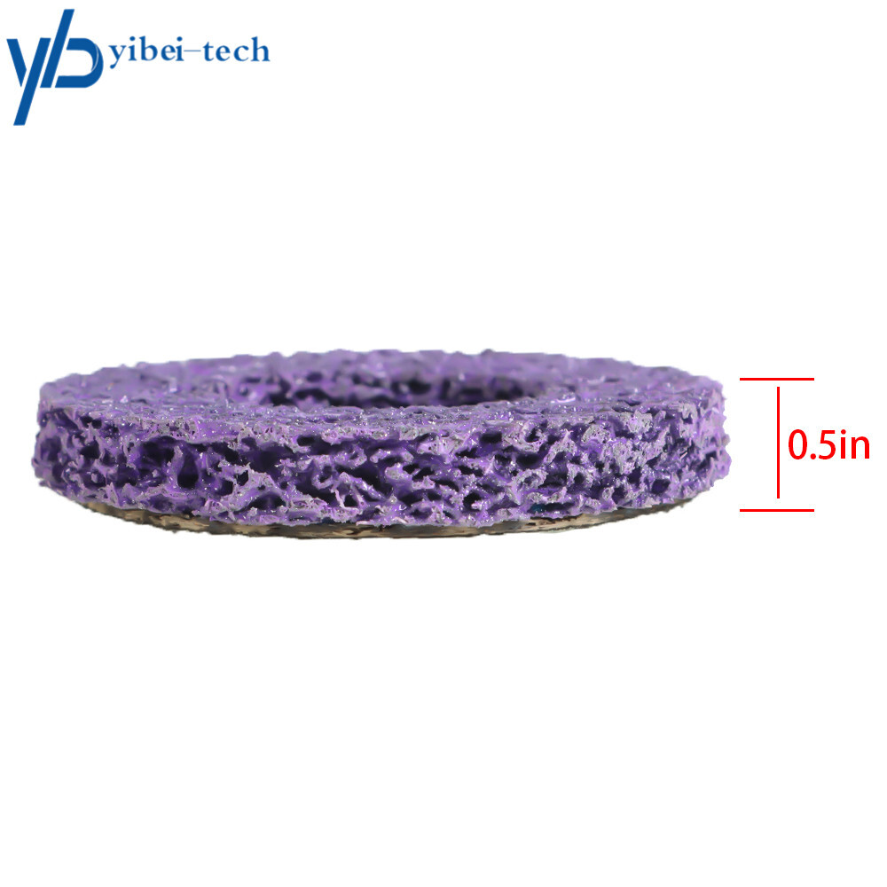 10Pcs 4 inch Poly Strip Disc Wheel Paint Rust Removal Clean For Angle Grinder