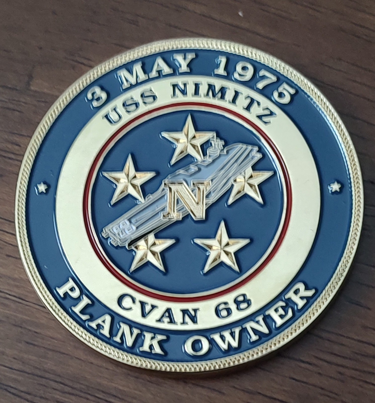 USS Nimitz (CVAN-68) Plank Owner 2" Challenge Coin