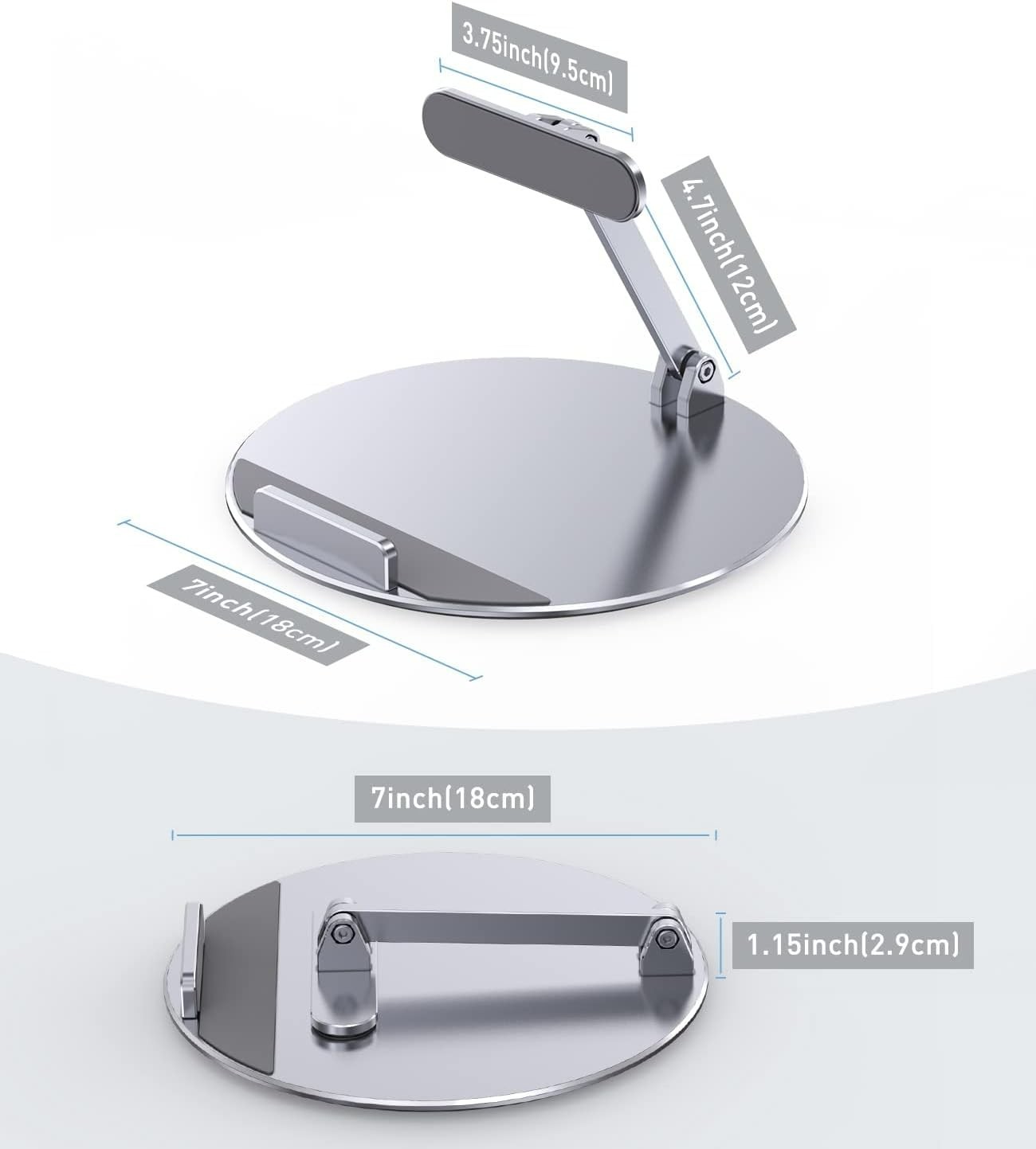 Swivel and Tilt Stand for Echo Show 15, Aluminum Stand for Show 15.6" Smart D...