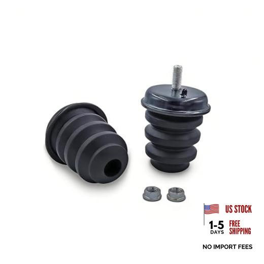 Rear Bump Stops, Axle Jounce Bumpers Compatible with 1999-2006 Silverado Black