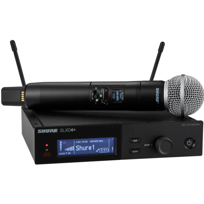 Shure SLXD24+/58-G57 | Handheld Wireless System with SM58 Mic | 138MHz Tuning &