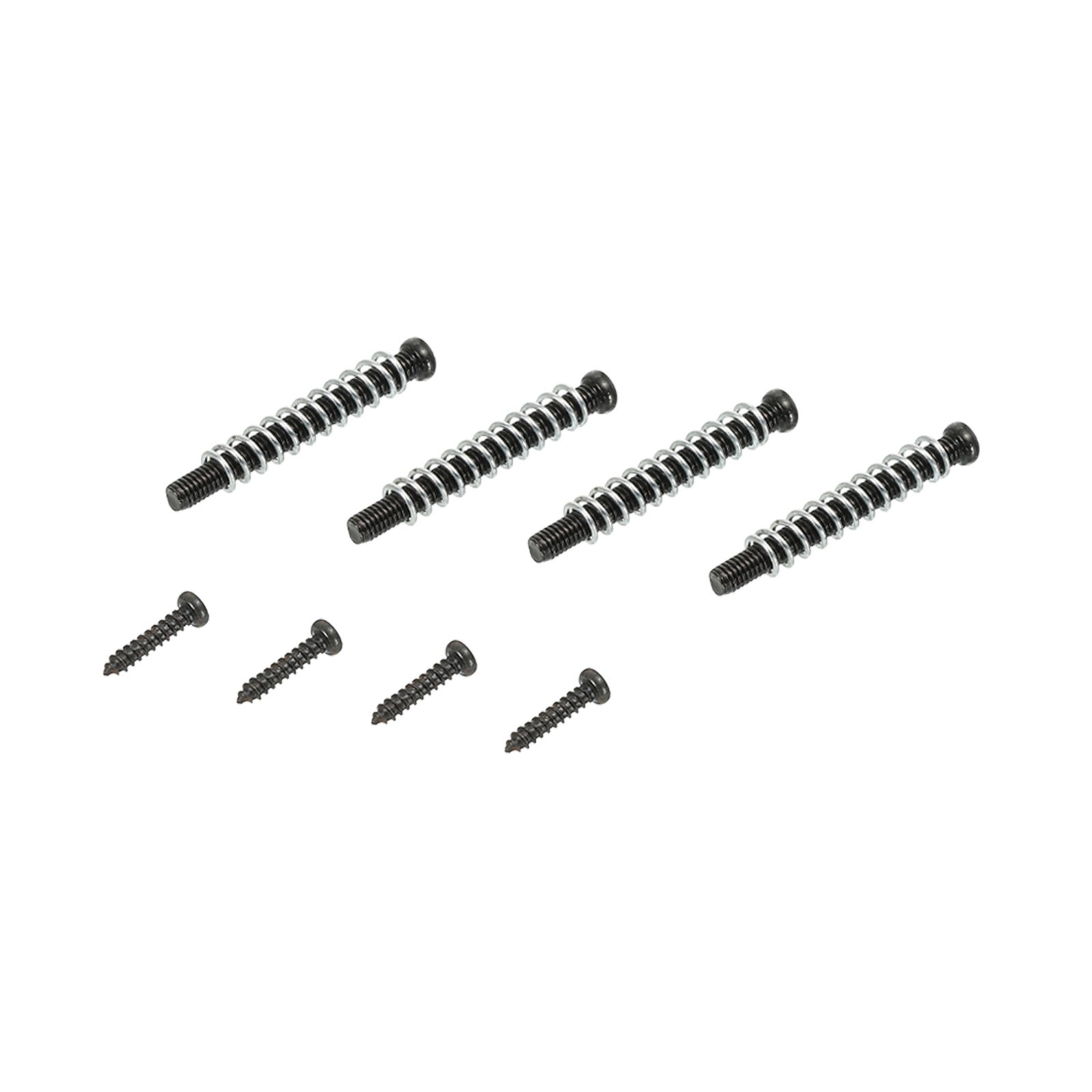 Guitar Pickguard Mounting Screws with Spring M3x30mm for Guitar Black 1 Set