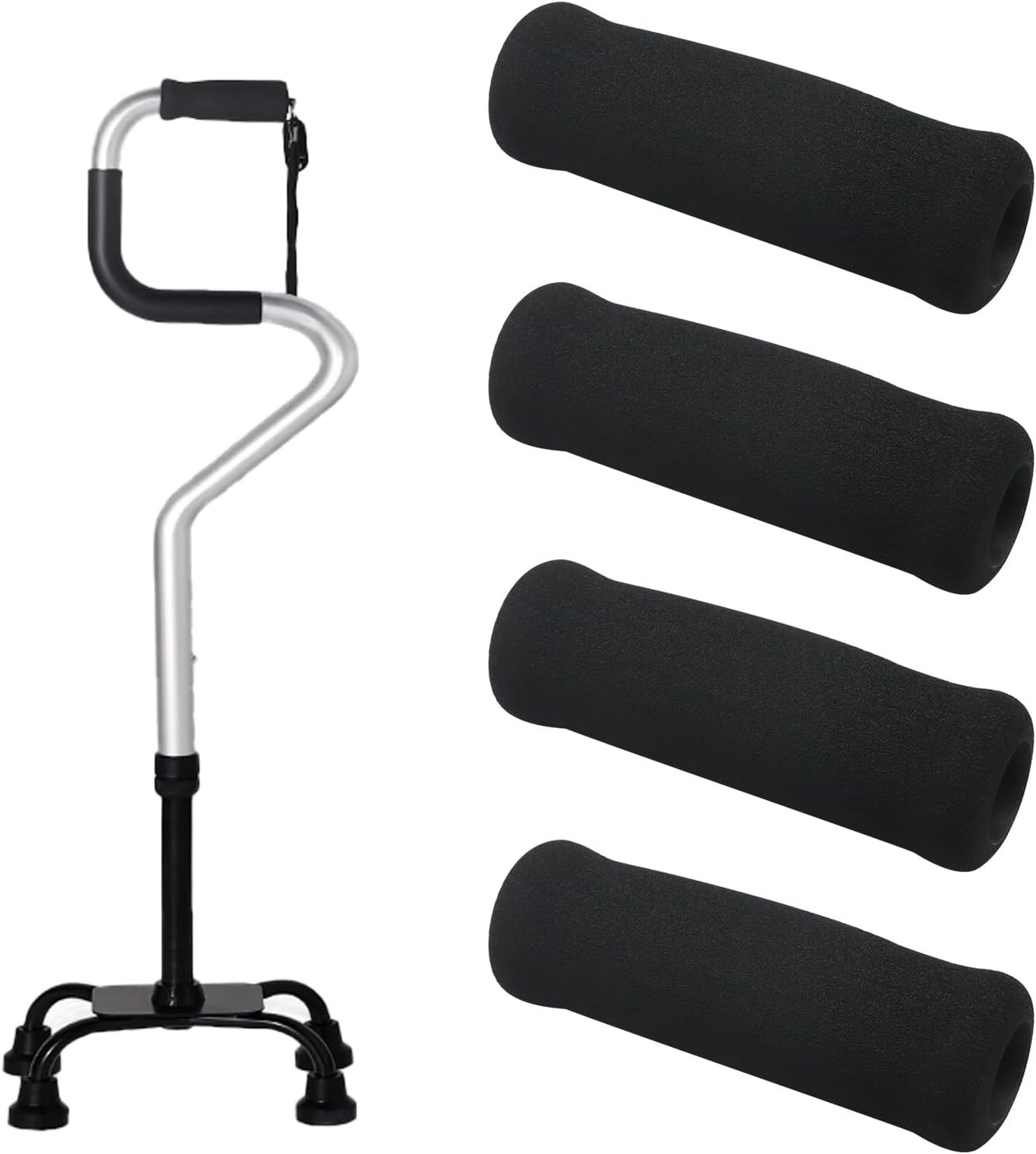 4Pcs Cane Replacement Hand Grip Replacement Walking Cane Hand Grip Walking Canes