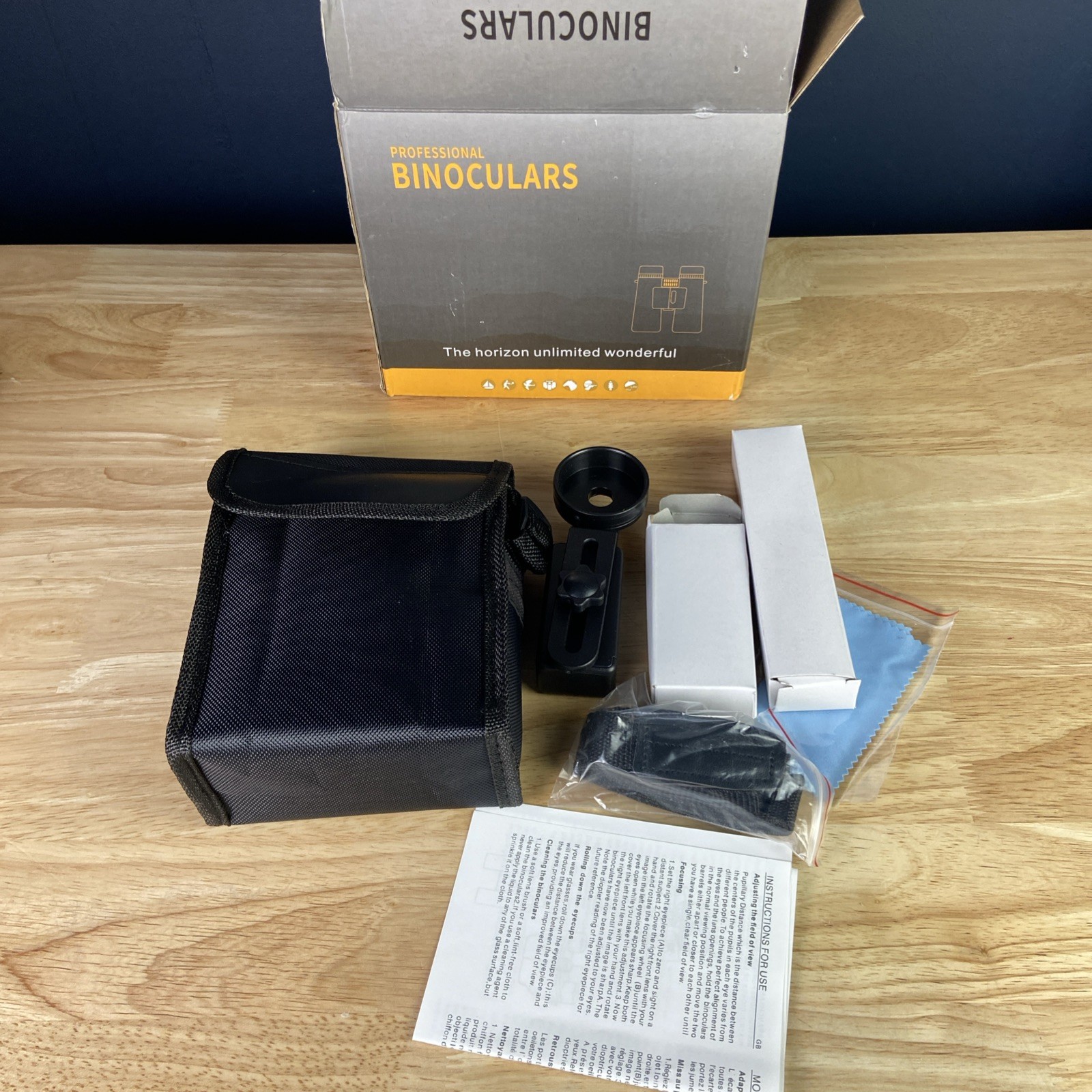 Tepech 12x42 Binoculars and HD BAK4 FMC Lens
