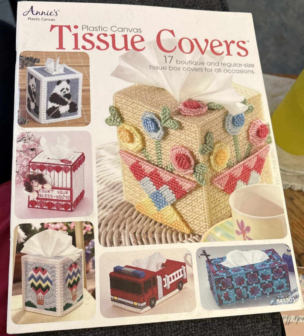 Rare Annie's Plastic Canvas TISSUE COVERS 2013 Bk 841301