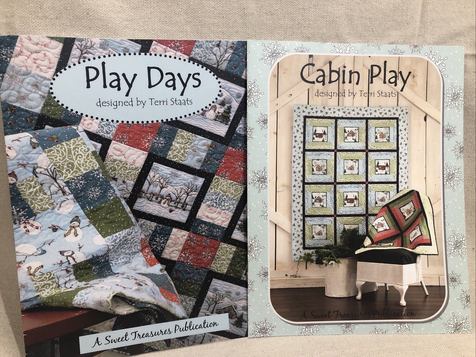 Lot of 2 Quilt Leaflets by Terri Staats A Sweet Treasures Publication