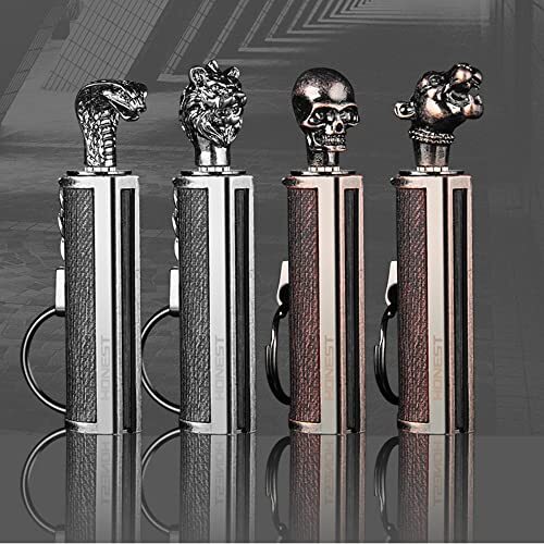 Permanent Match Keychain Lighter, Flint Matchstick Fire Starter Lighter,