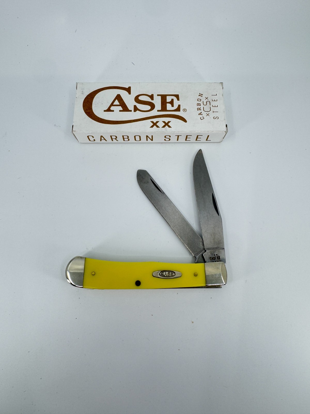 Case (161) Trapper Yellow Chrome Vanadium 4.13 in. Pocket Knife