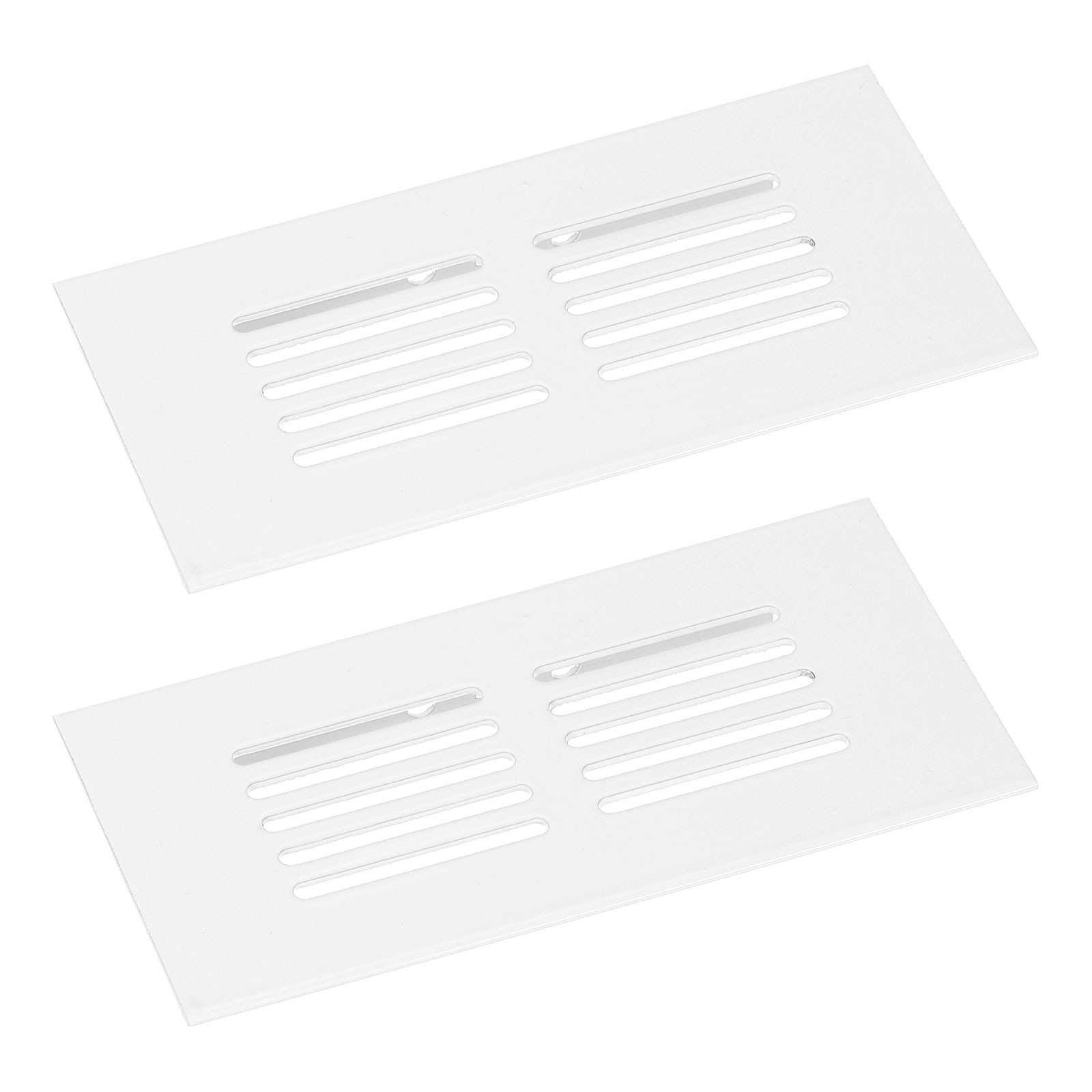 2pcs 100x50mm White Aluminum Alloy Air Return Vent Cover