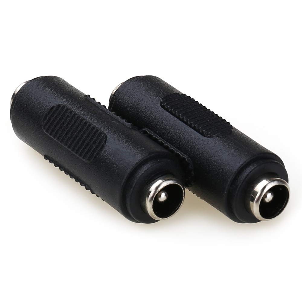 MOBOREST 12V 5.5mm x 2.1mm DC Power Connector Adapter, 12/24V Female to Femal...