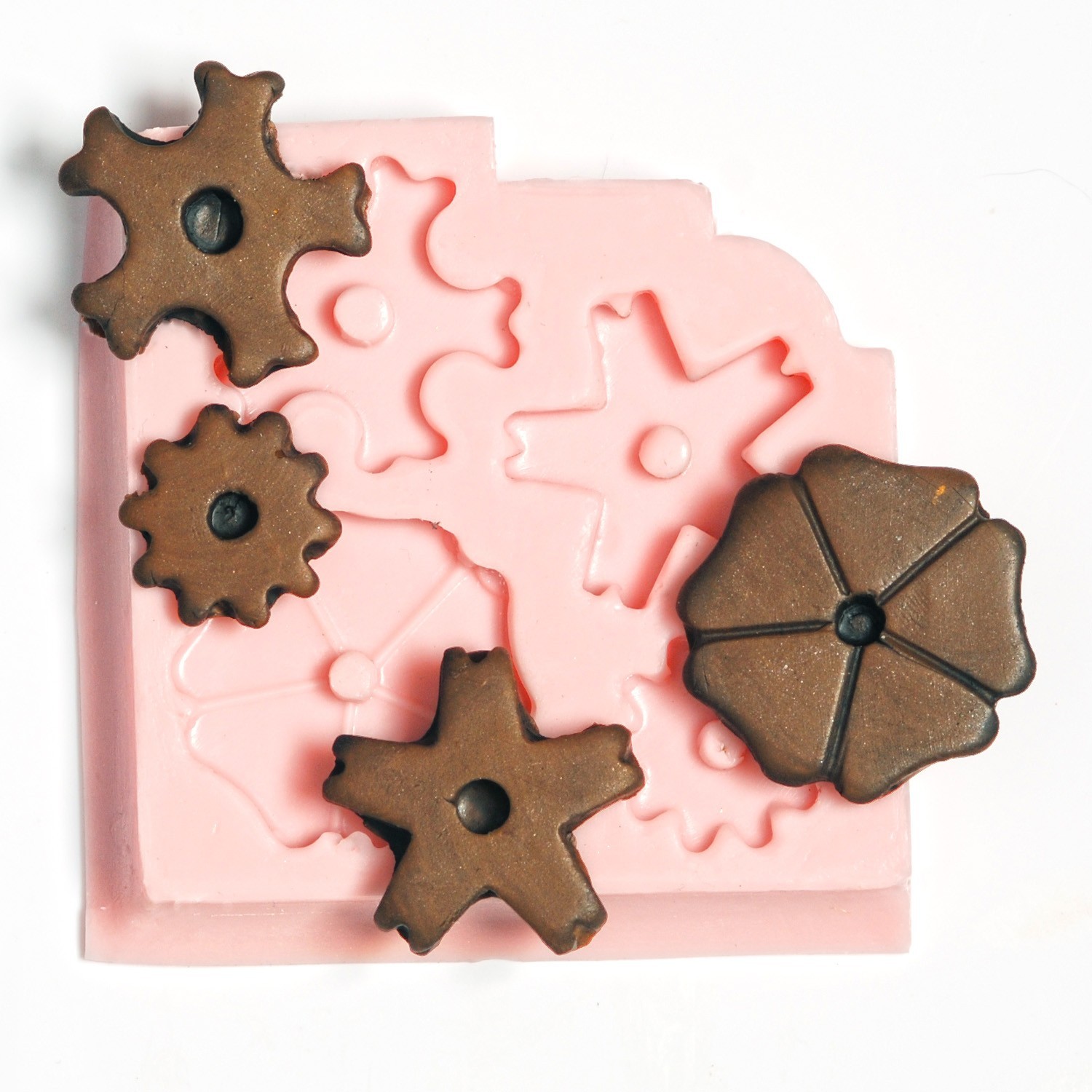 Silicone Mold Flexible Push mold for Polymer Clay Casting Mold for Resin (830)