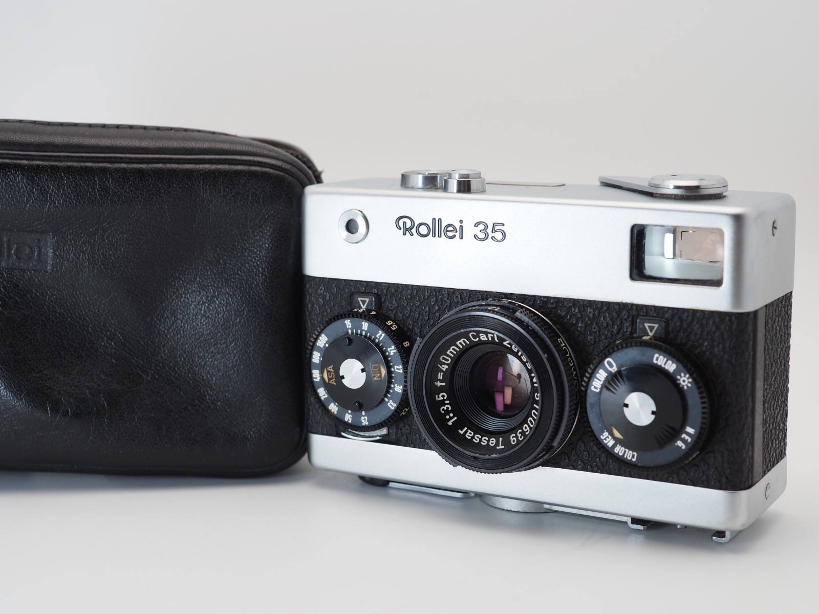 [US 1-Yr Warranty] Germany Rollei 35 w/Case Silver 35mm Film Camera #J235