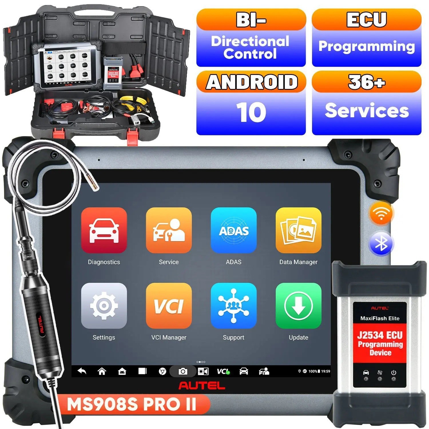 Autel MaxiSys MS908S PRO II 2026 J2534 Programming Diagnostic Tool OBD2 Scanner