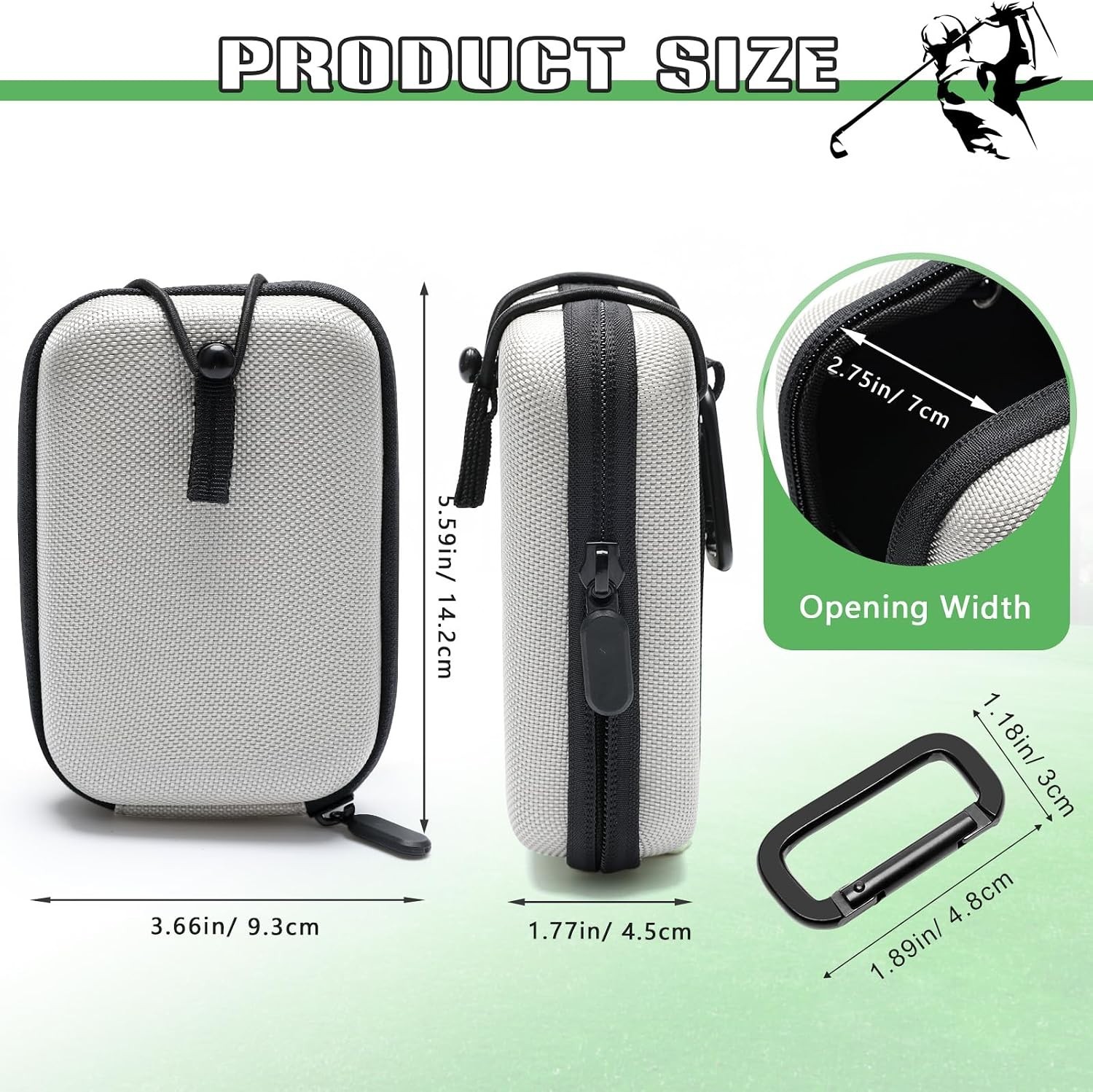 Golf Rangefinder Hard Shell Case, Hard Golf Rangefinder Case Universal Range ...