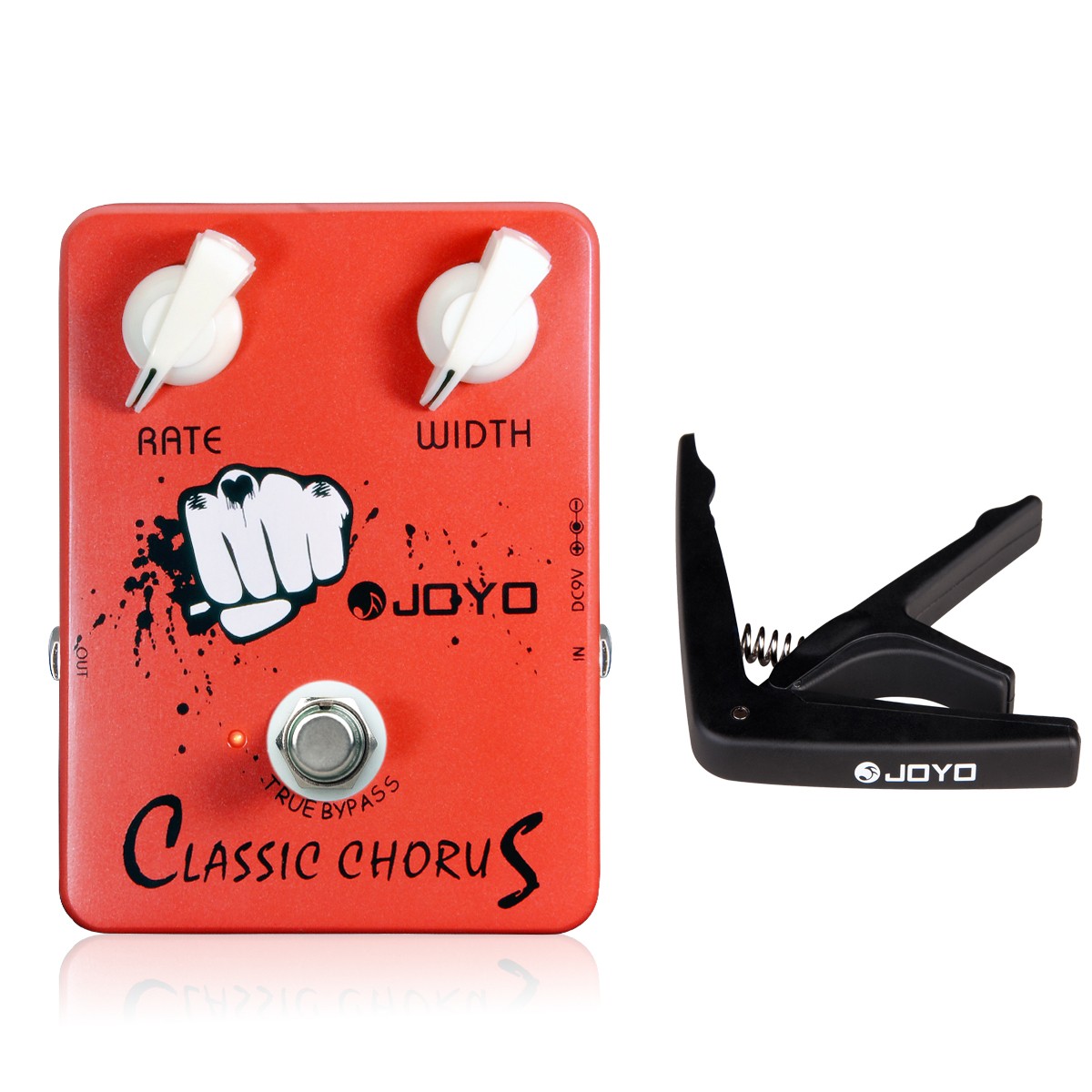 JOYO Classic Chorus Cloud Guitar Effect Pedal True Bypass with Free Guitar Capo