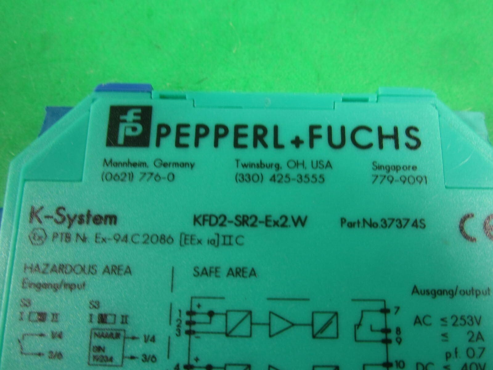 Pepperl & Fuchs -- KFD2-SR2-Ex2W Part No. 373745 -- Used