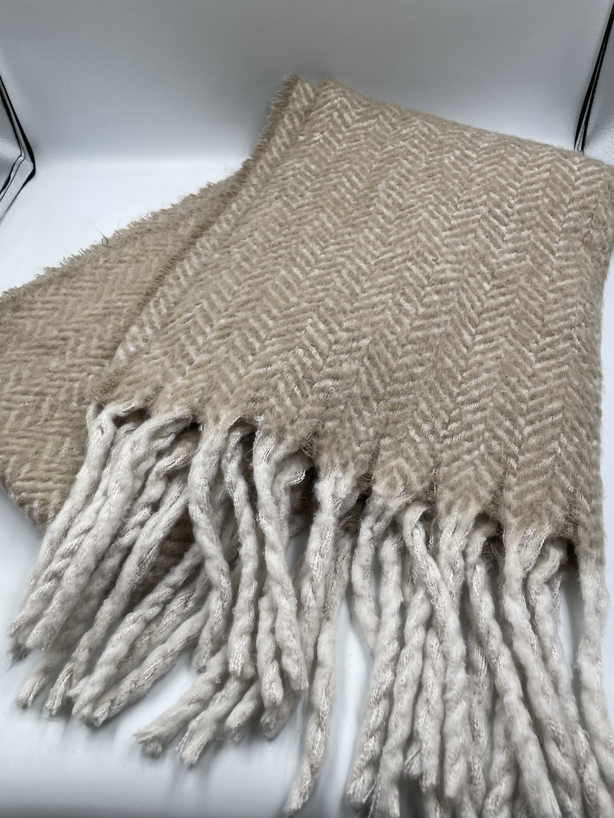 American Eagle Herringbone Oversized Scarf