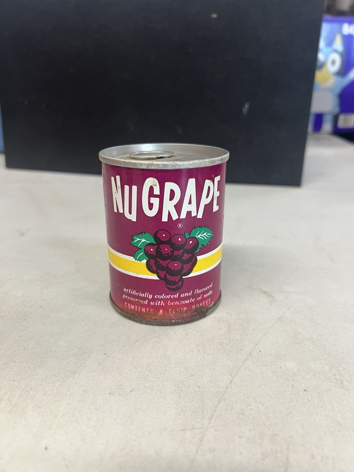NuGrape 8 Oz Steel Can Dothan Alabama Vintage Pull Tab