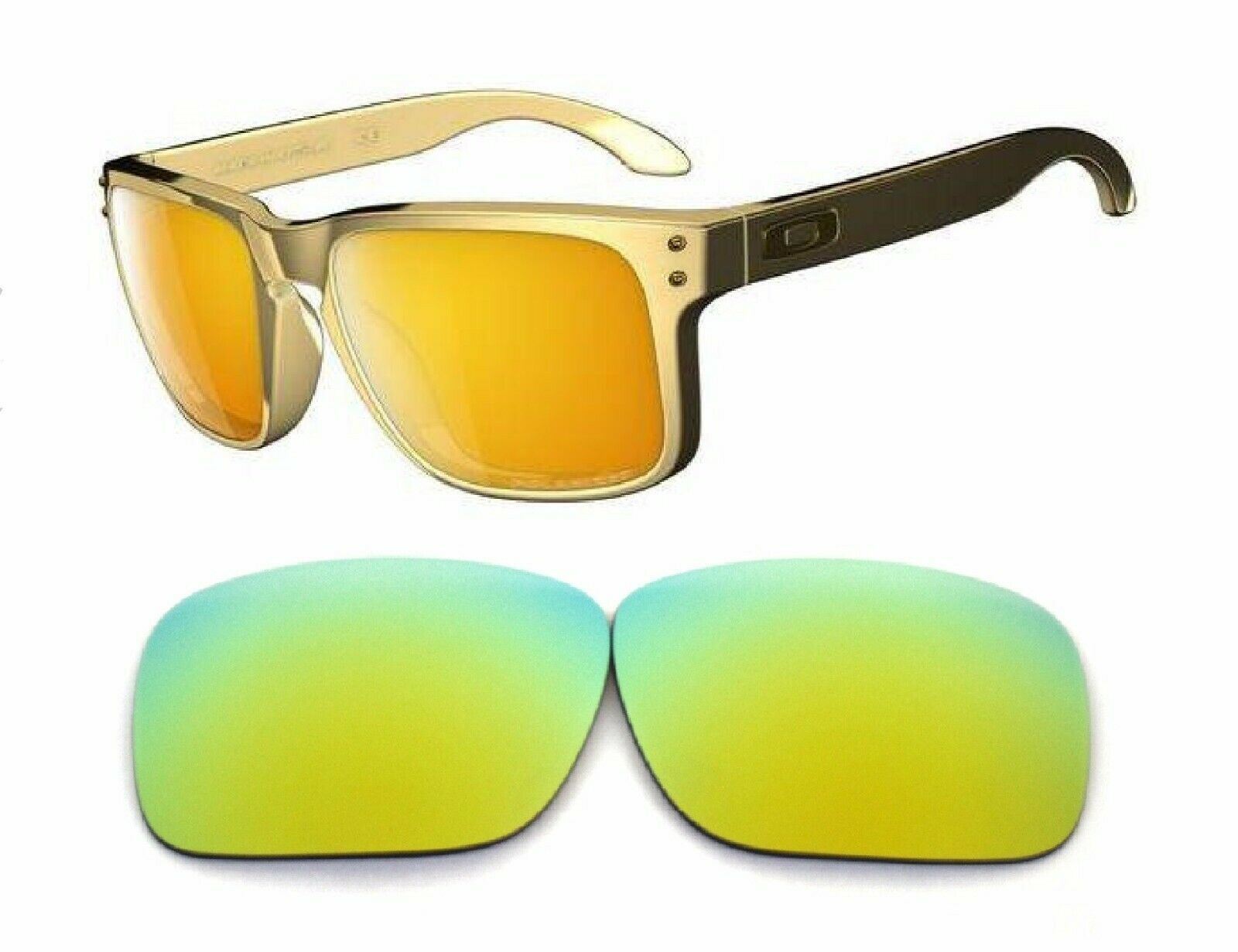 Galaxy Replacement Lenses For Oakley Holbrook OO9102 Sunglasses Gold Polarized