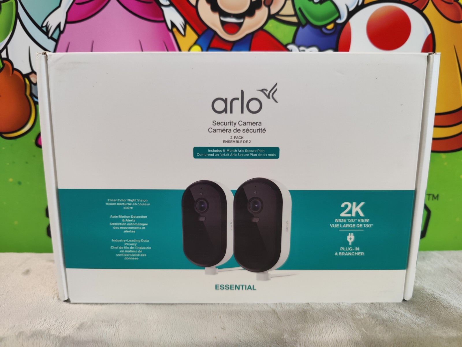 NEW 2-Pack ARLO Essential Outdoor Security Cameras Night Vision 2K (2025)