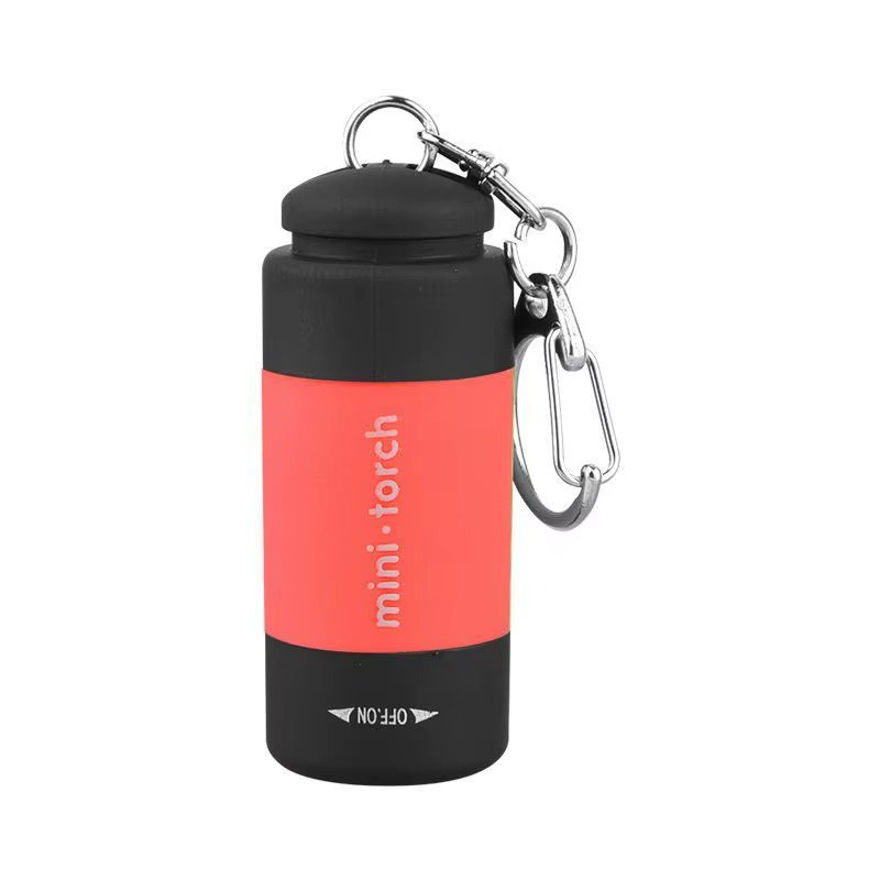 USB Rechargeable Mini LED Keychain Flashlight Strong Pocket Light Waterproof