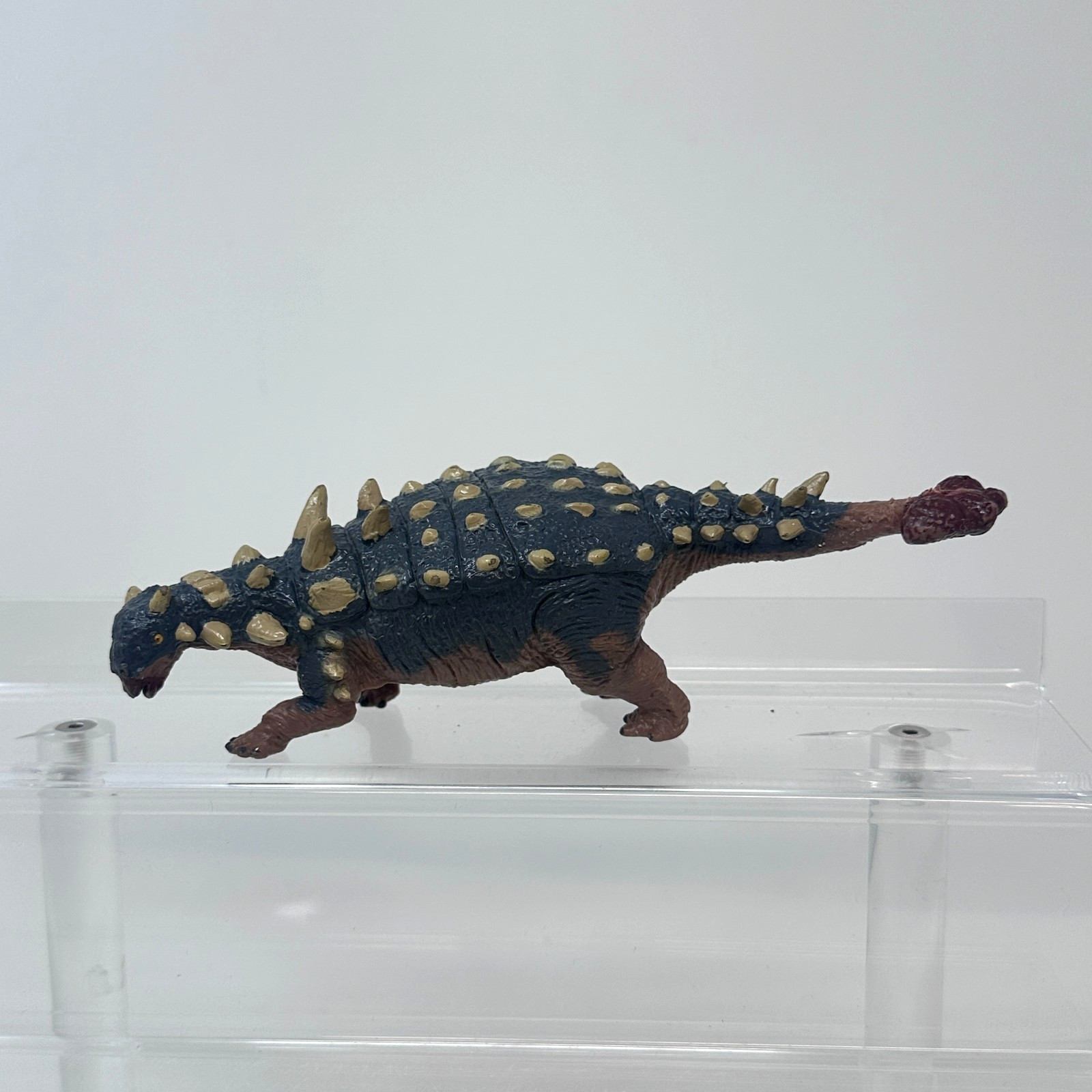 Terra Battat Euoplocephalus Tutus Figure Gray Prehistoric Dinosaur Figurine 6.5"