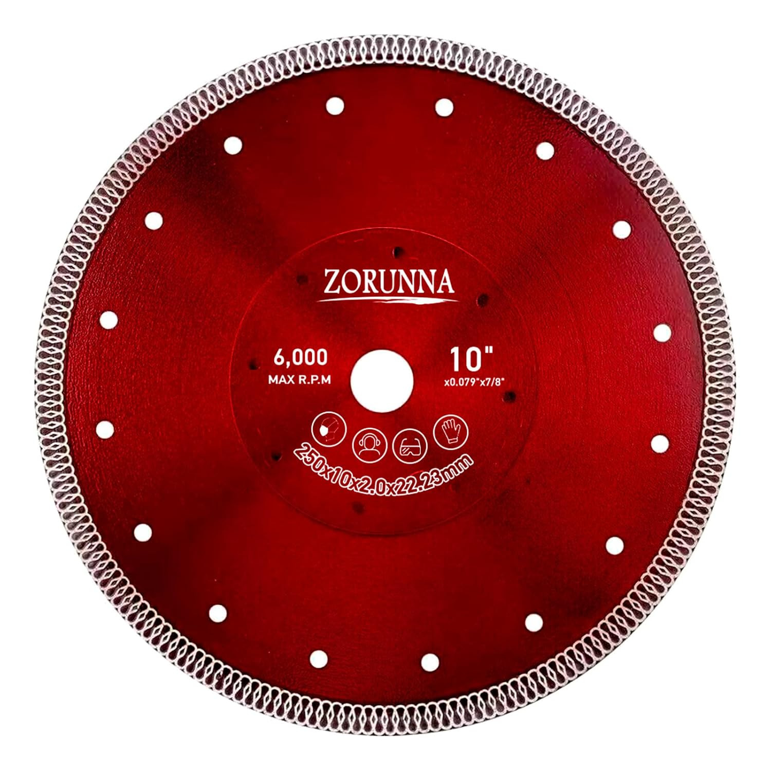 Diamond Tile Saw Blades,Super Thin 10" Tile Cutting Cutter Blade for Chip-Free C