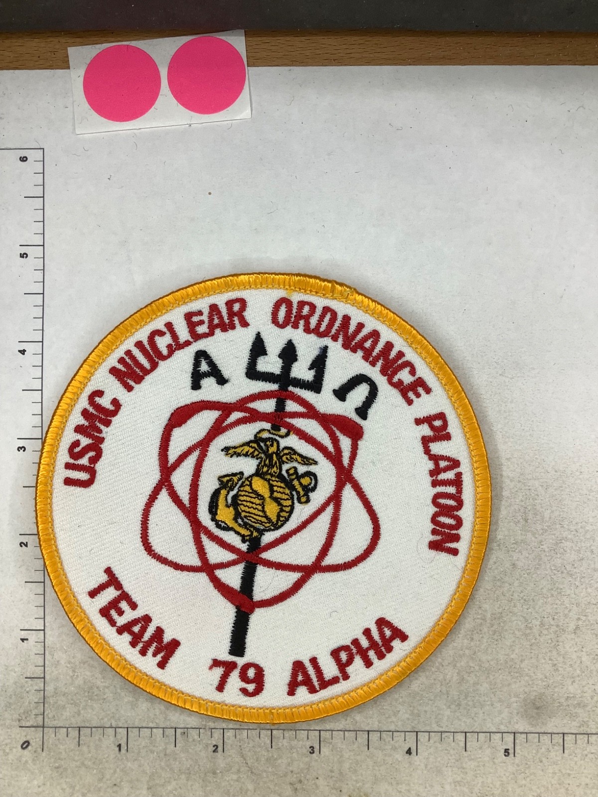 USMC NUCLEAR ORDNANCE PLATOON TEAM 79 ALPHA PATCH