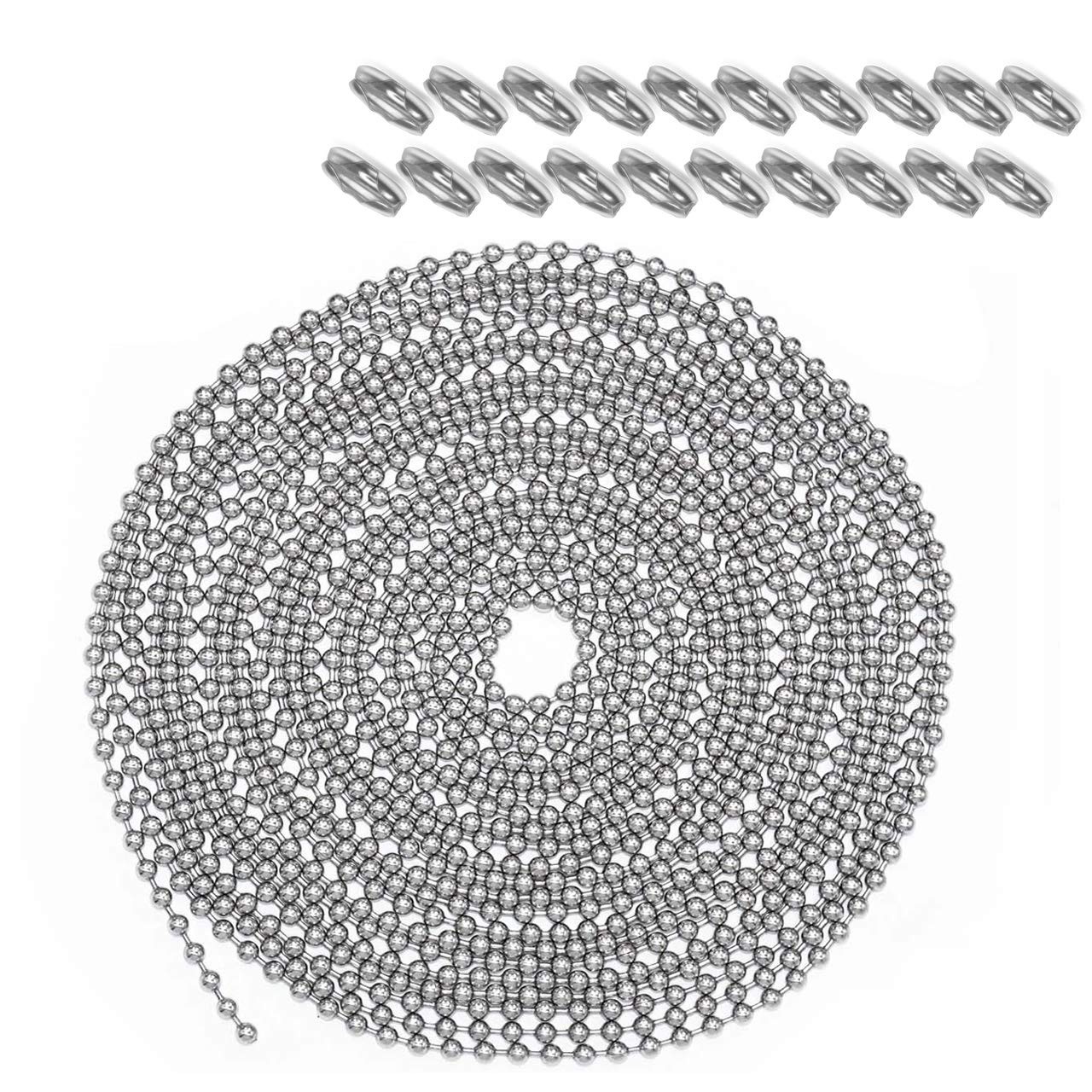 Metal Fan pull chain extension, ceiling fan chain connector,Diameter 3.2mm 16...