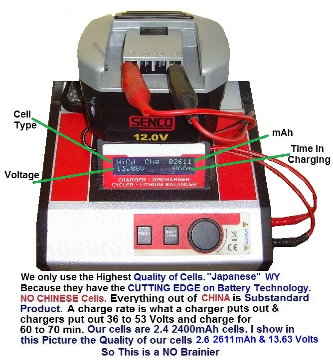 SENCO VB0022 12 Volt BATTERY 2.4Ah