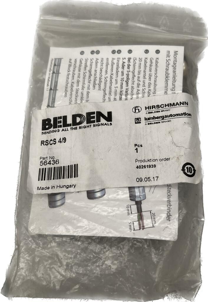 Belden RSCS 4/9 Connector, Shielded RSCS4/9
