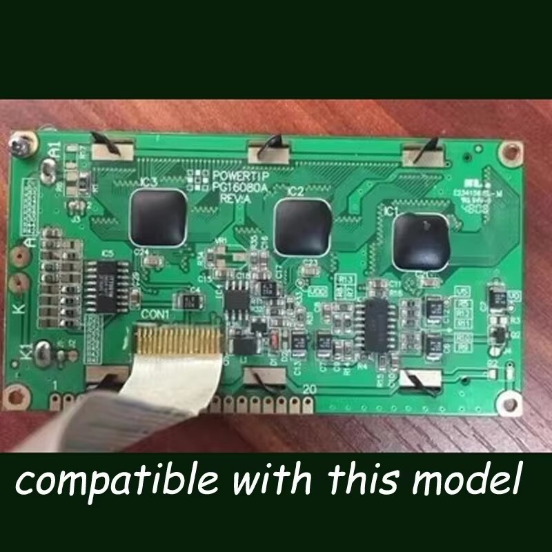 Compatible With Powertip PG16080A REV:A 16PIN Cable LCD Screen