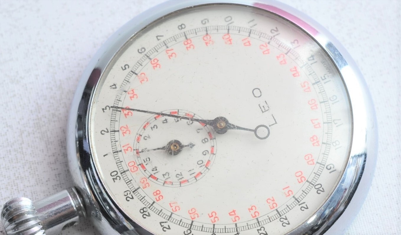 Antique Swiss Leo Mechanical Manual Winding Stopwatch *Part/Repair *
