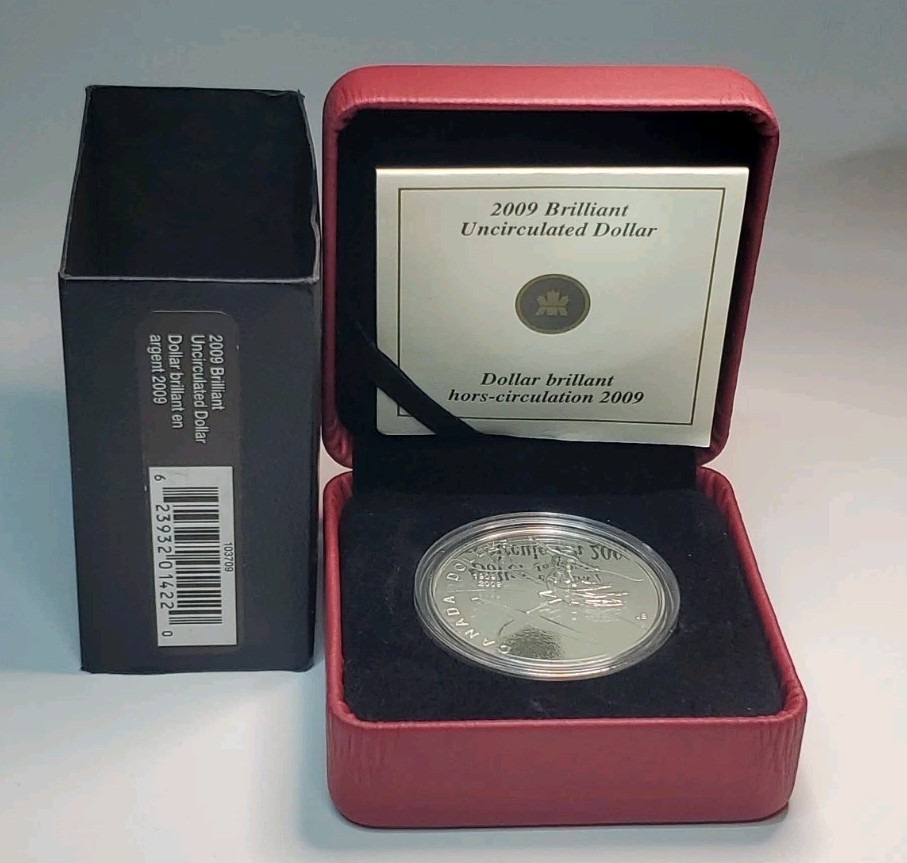 2009 (1909-) Canadian $1 First Flight in Canada 100th Annv. BU Silver Dollar