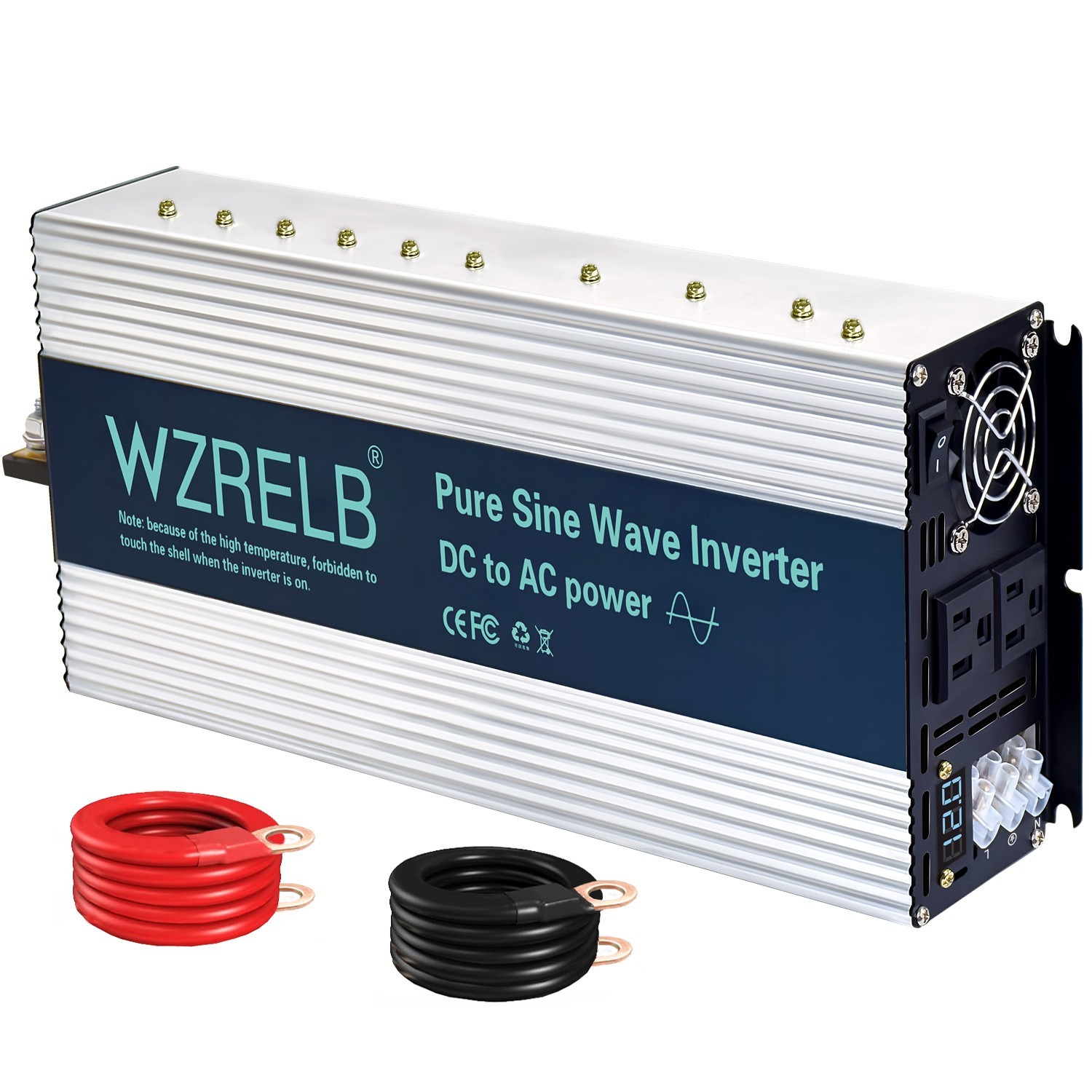 4000W Pure Sine Wave Power Inverter 12V/24V/36V48V DC to 110V/120VAC Camp RV new