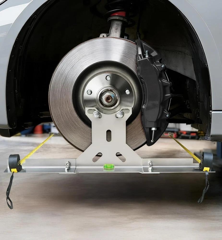 Wheel Toe Alignment Tool Kit Toe Plates W/ Tape Measures Car Truck Suv Diy