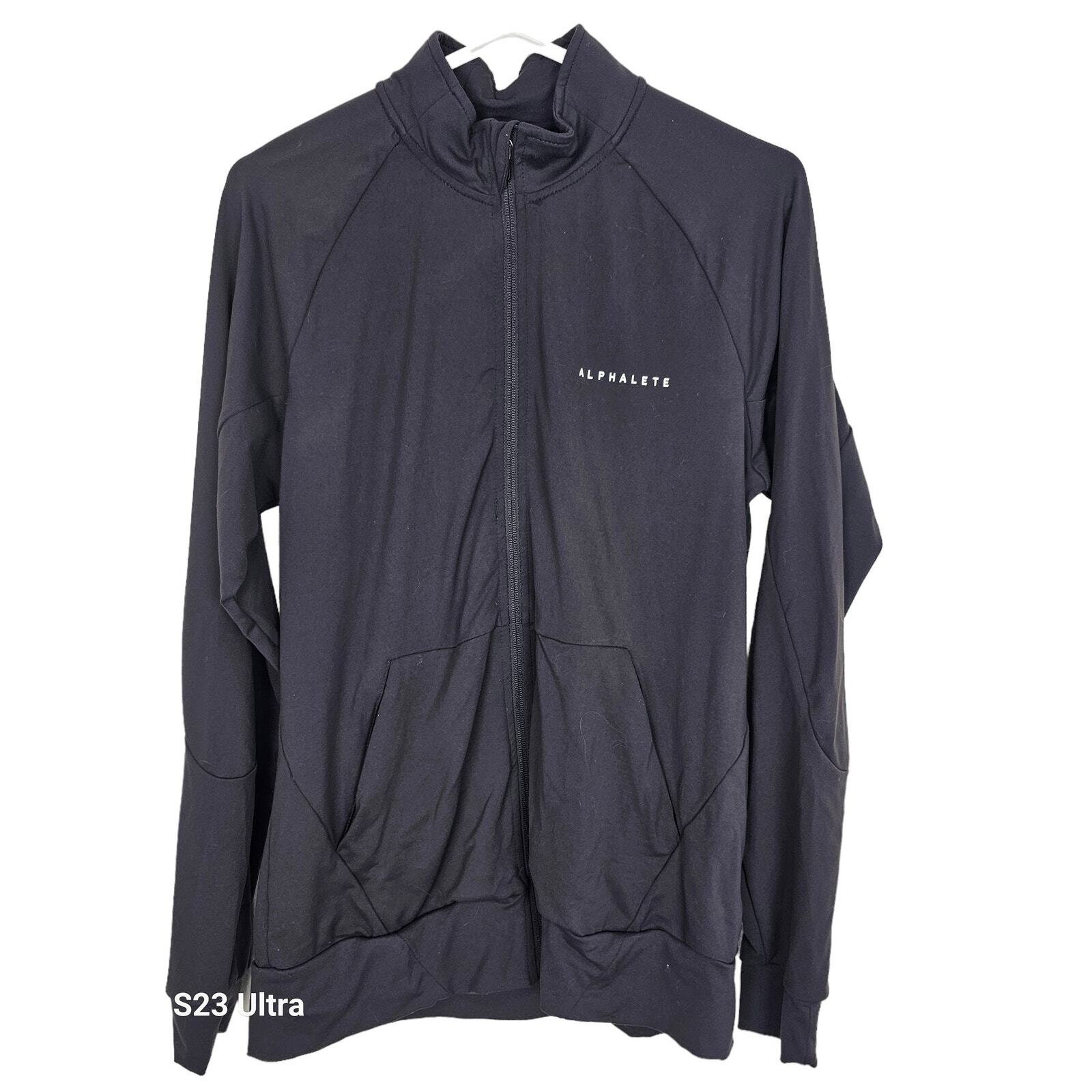 Alphalete Jacket Zip Up Jacket Athletic Jacket Running Jacket Men M Black