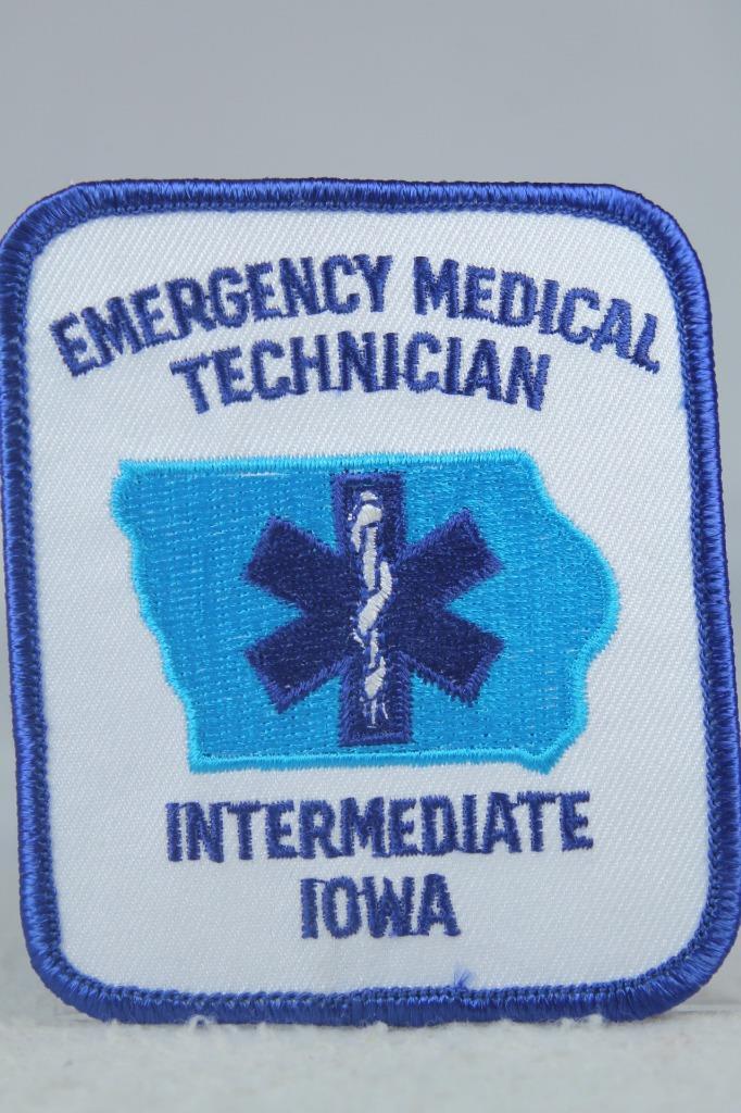 Emergency Medical Technician-Intermediate Iowa Embroidered Patch NEW