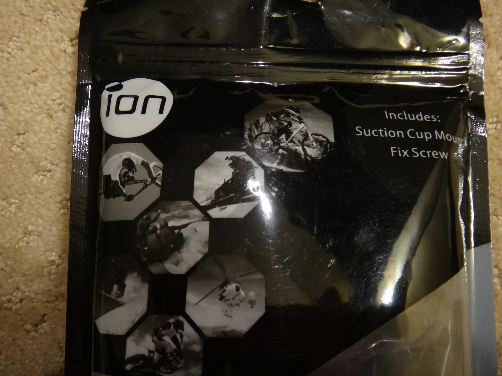 iON Camera Suction Cup Mount - 5011 - Black - New