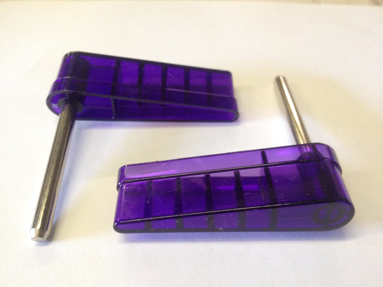 Bally Williams Data East Pinball Machine Purple Translucent Flippers Set of 2