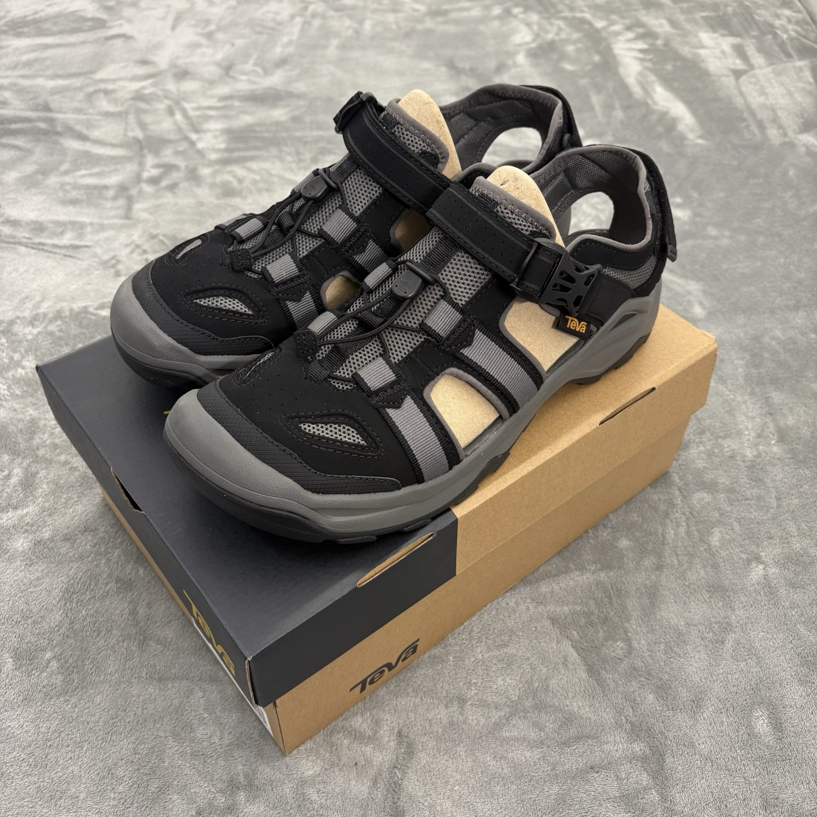 Teva Omnium 2 Men's 13 Sport Sandals Black Trail Hiking Shoes Size New In Box