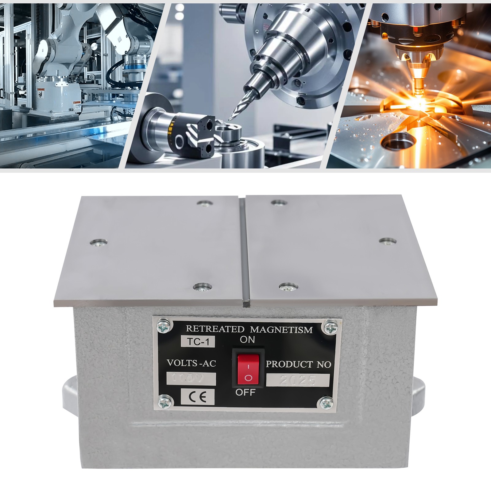 TC-1 Magnetizer Demagnetizer Machine Metal Mold Demagnetization Tool 100W 110V