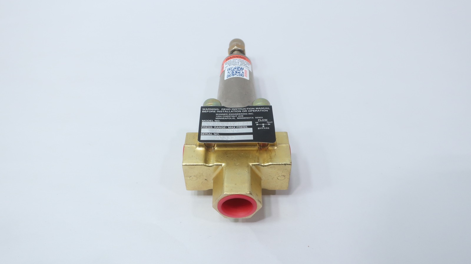 Wanner C62AABVSSEF Regulating Bypass Valve 3/4in 75-500psi